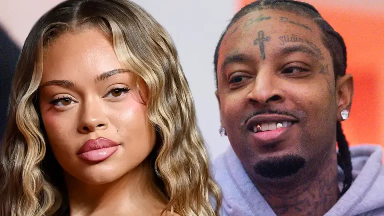 Latto and 21 Savage step out together in baby shower video