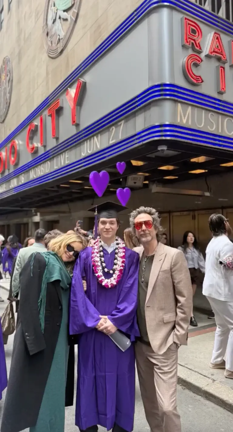 Kate Hudson reunites with Chris Robinson for son Ryder’s graduation