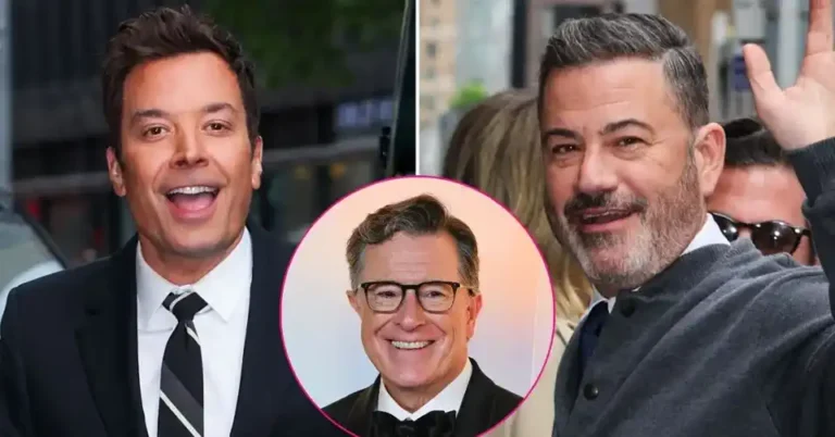 Jimmy Fallon and Jimmy Kimmel’s Colbert Gesture Has Turned a TV Exit Into a Celebrity Culture Moment