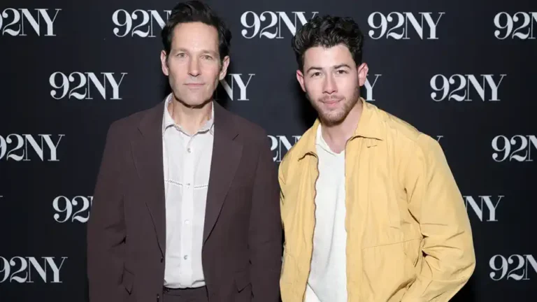 Paul Rudd and Nick Jonas promote Power Ballad in New York