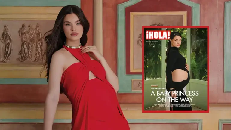 Nadia Ferreira’s first pregnancy photoshoot shows how celebrity maternity coverage now works best when luxury styling still leaves room for family narrative and controlled intimacy